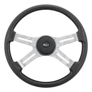18" Dark Weave Steering Wheel
