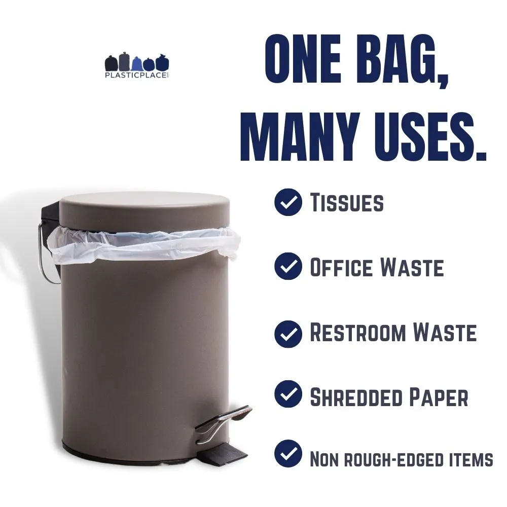 6 Gallon Trash Bags - 6 Micron - 100/Case
