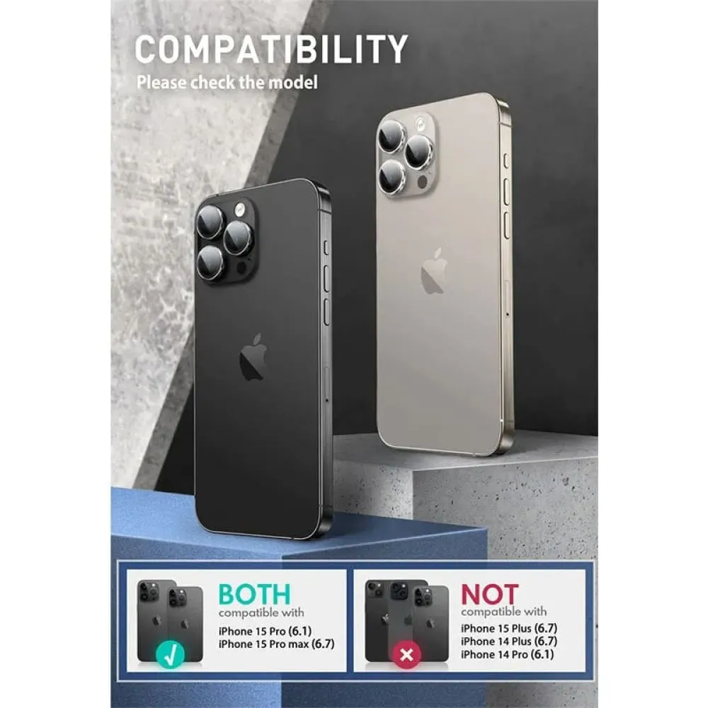 Anti-scratch Ultra-thin 9h Tempered Glass Camera Lens Protector for Iphone 15 Pro