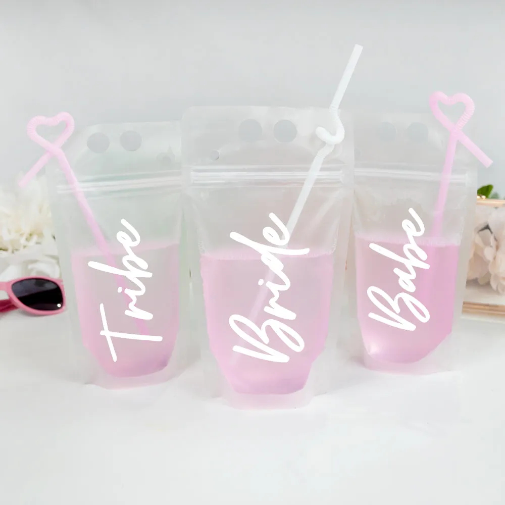 Bridal Party Drink Pouches