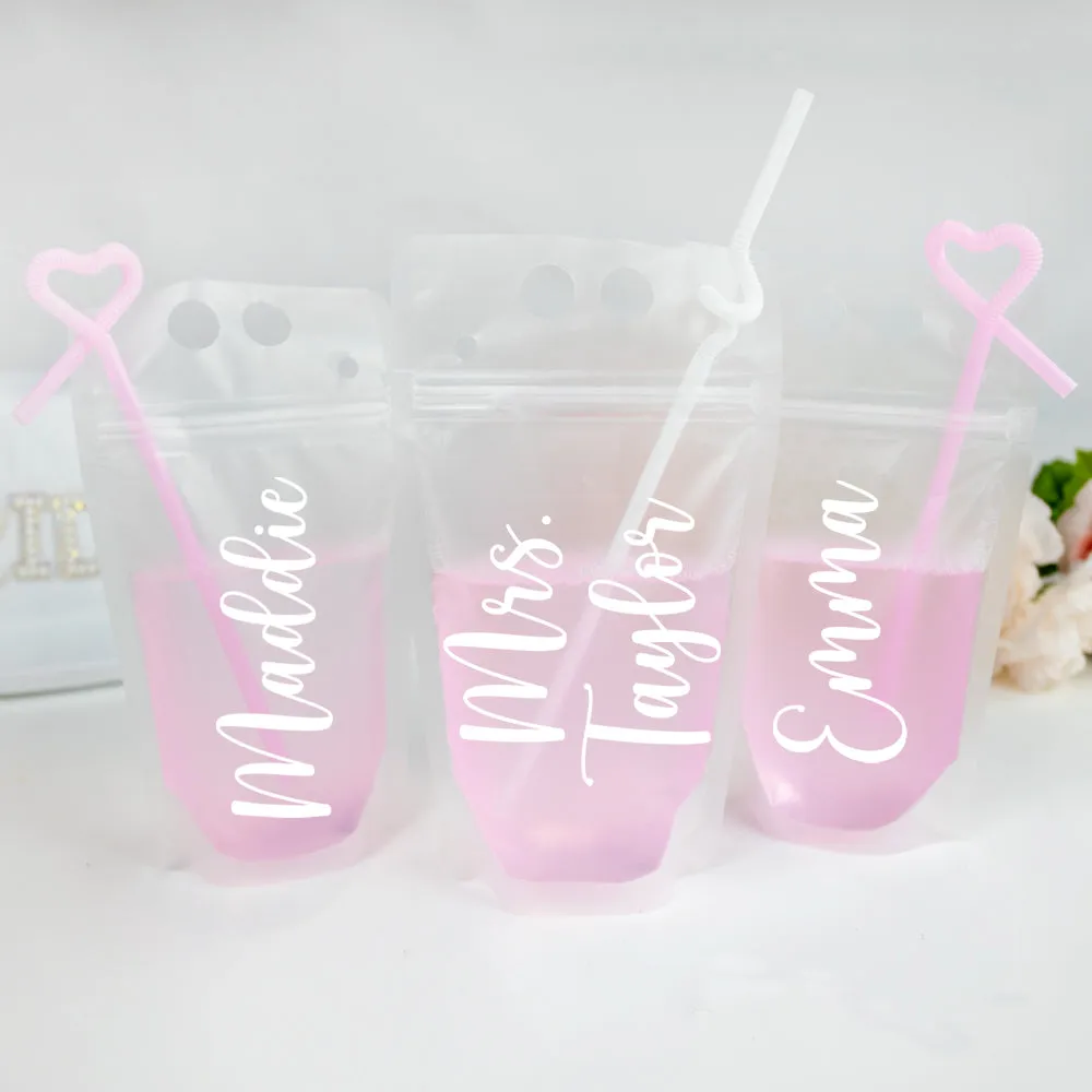 Bridal Party Drink Pouches