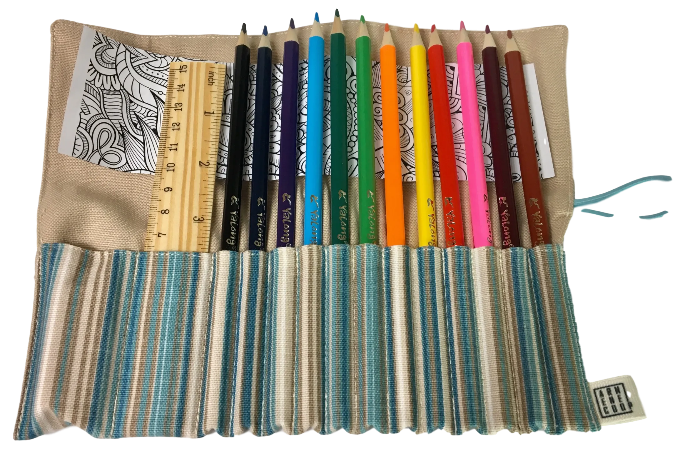 Canvas Pencil Cases "Striped"