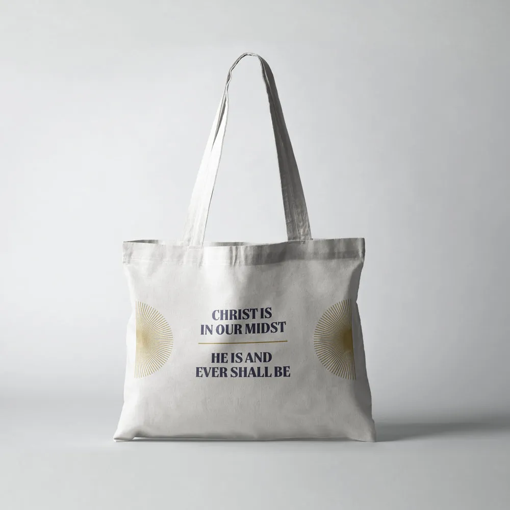 Christ is in Our Midst Sunburst Oversized Tote