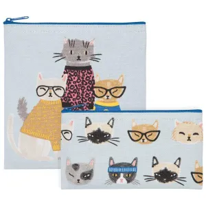 Danica Jubilee Snack Bags Set of 2 - Feline Fine