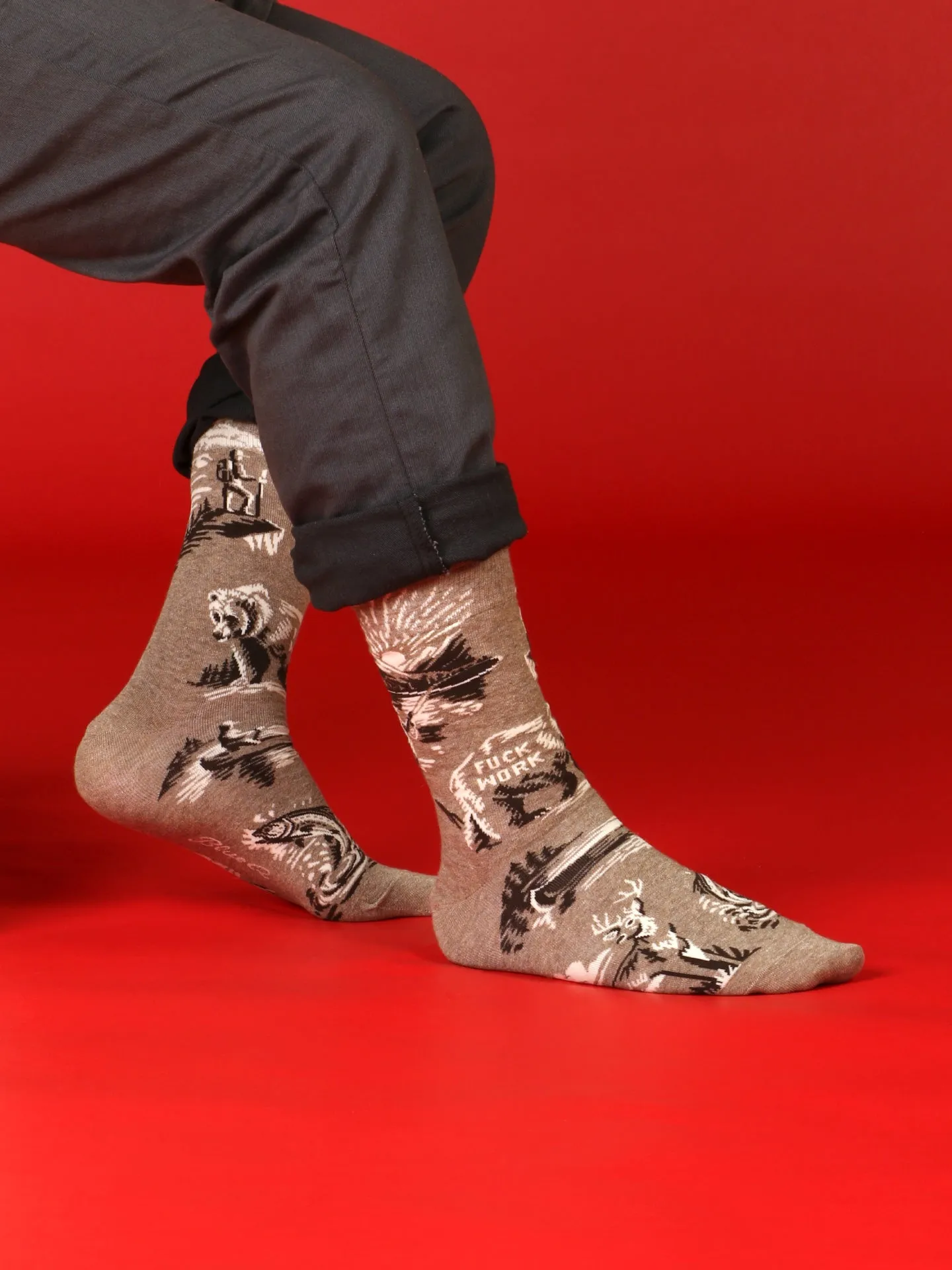 Fuck Work M-Crew Socks