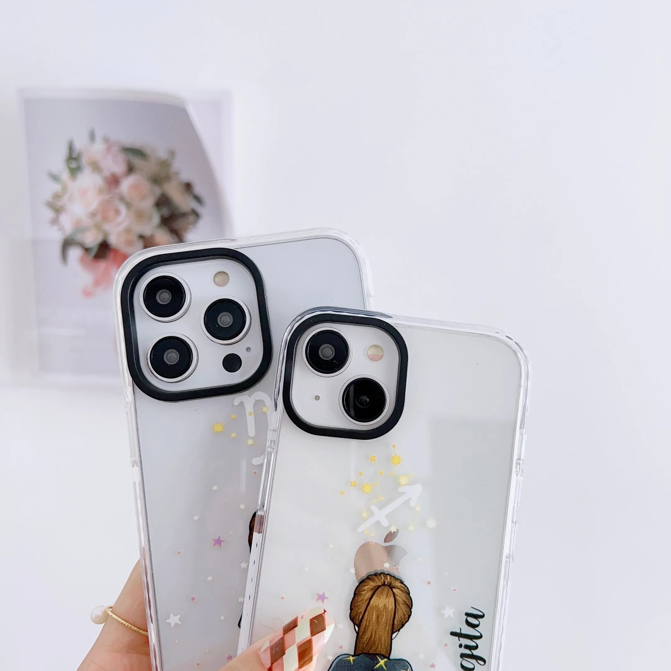 iPhone Impact Proof Customised Silicon Case ( Sun Signs )