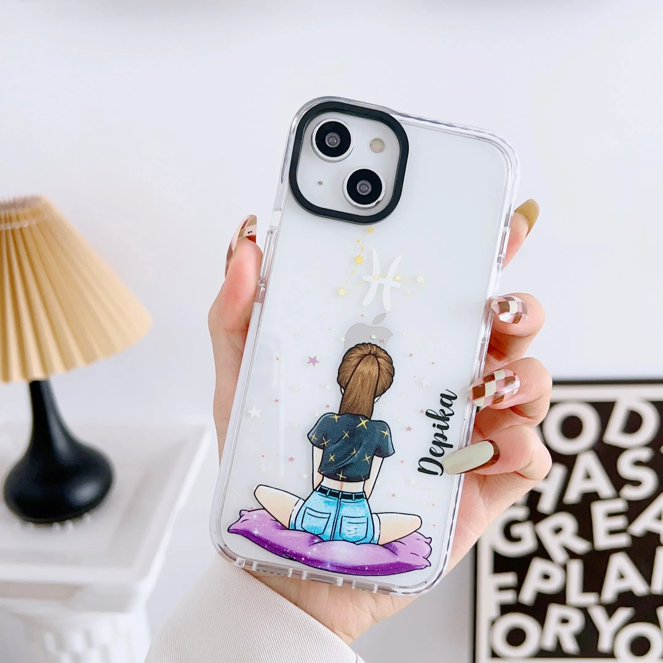 iPhone Impact Proof Customised Silicon Case ( Sun Signs )