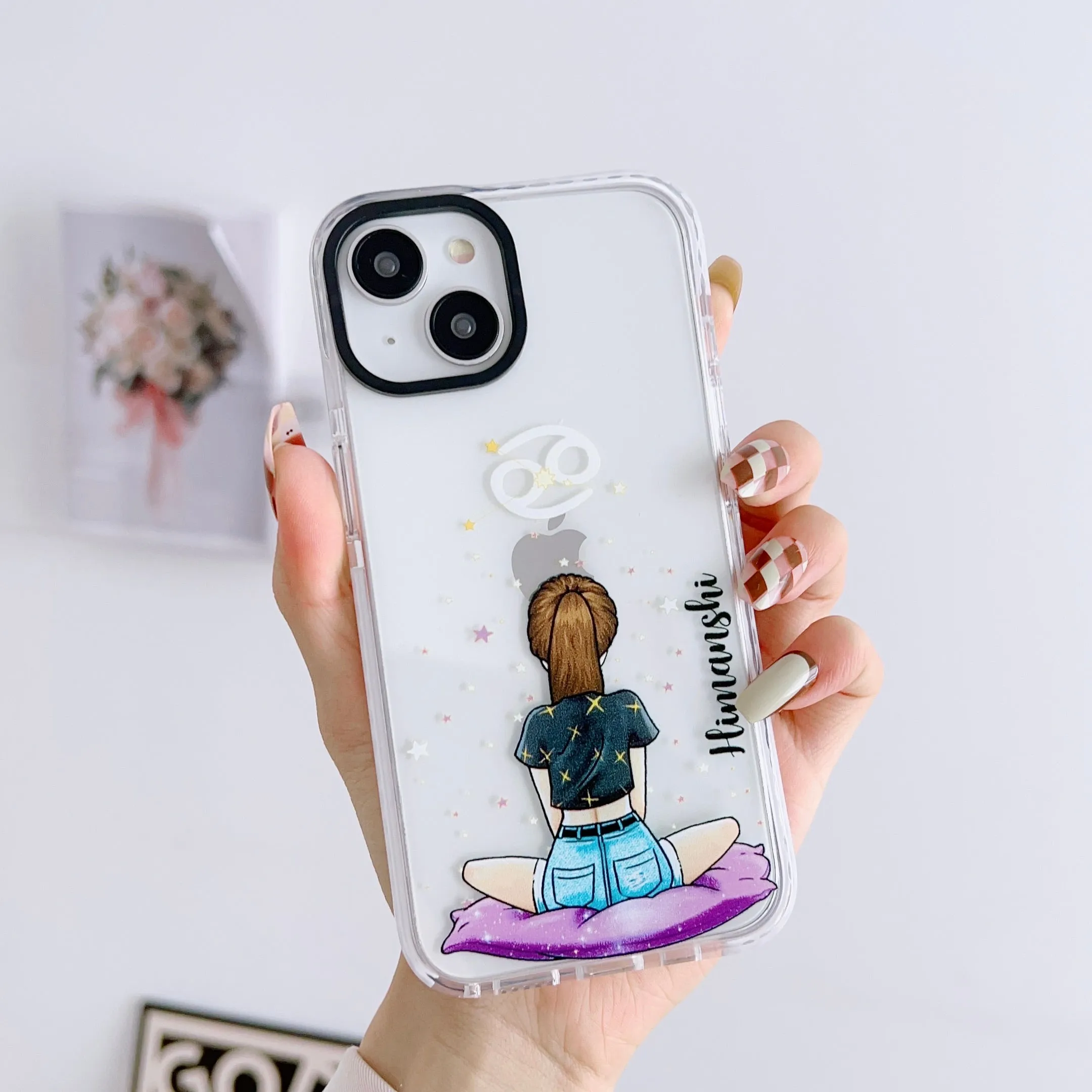 iPhone Impact Proof Customised Silicon Case ( Sun Signs )