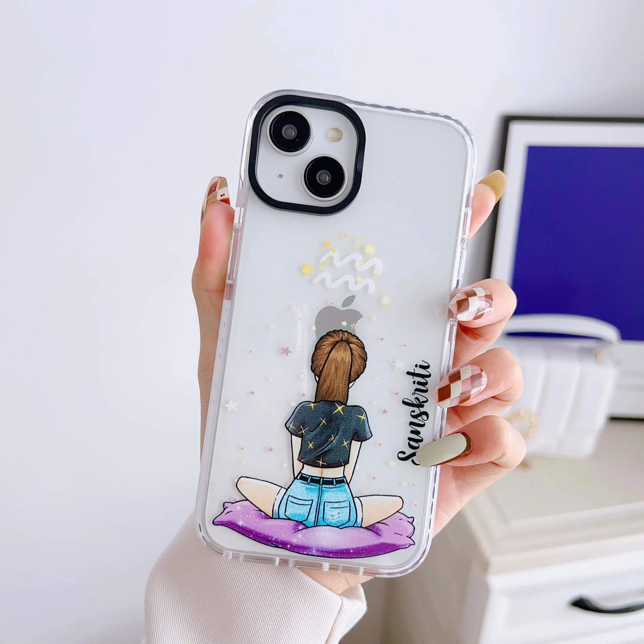 iPhone Impact Proof Customised Silicon Case ( Sun Signs )