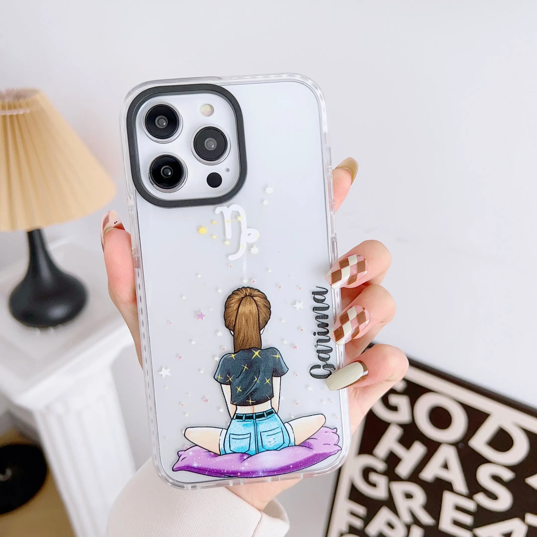 iPhone Impact Proof Customised Silicon Case ( Sun Signs )