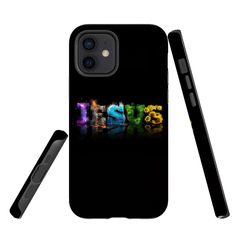 Jesus Word Phone Case - Christian Phone Cases - Inspirational Bible Scripture iPhone Cases