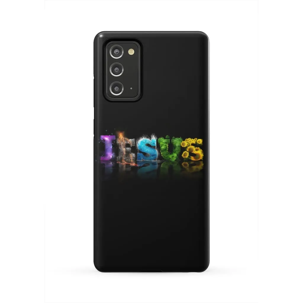 Jesus Word Phone Case - Christian Phone Cases - Inspirational Bible Scripture iPhone Cases