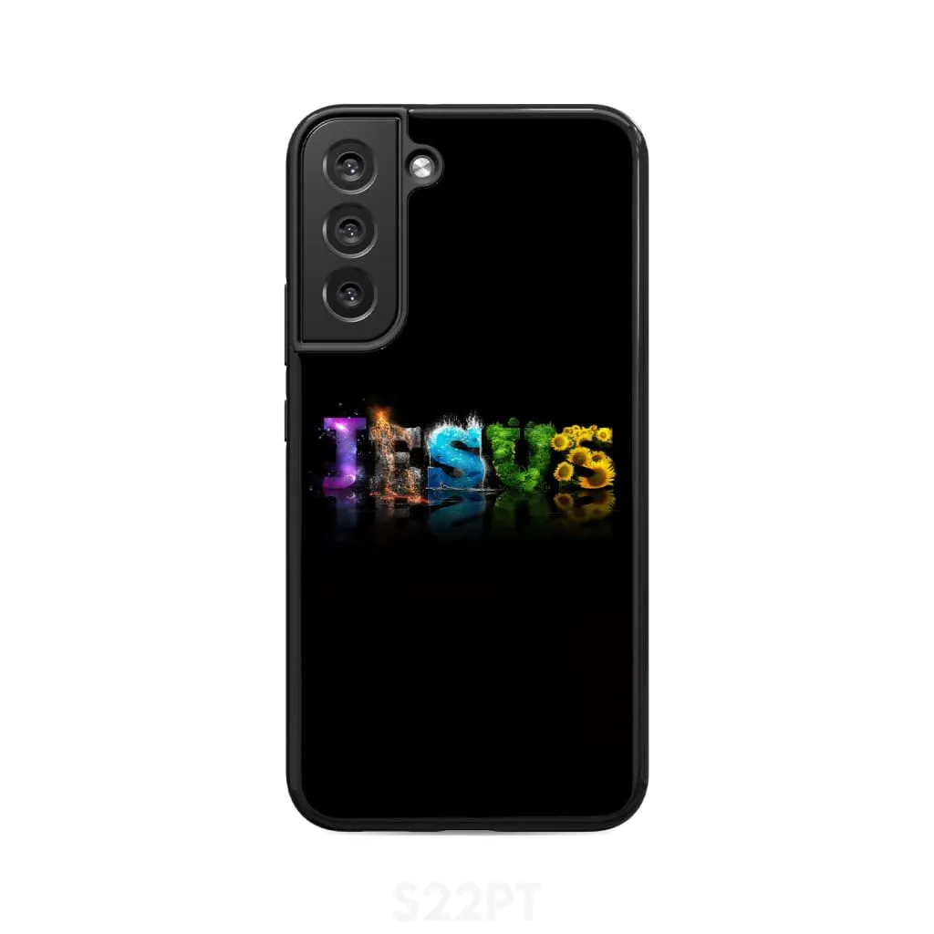 Jesus Word Phone Case - Christian Phone Cases - Inspirational Bible Scripture iPhone Cases