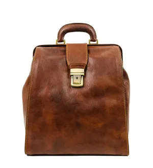 Leather Backpack - A Brief Story of Time
