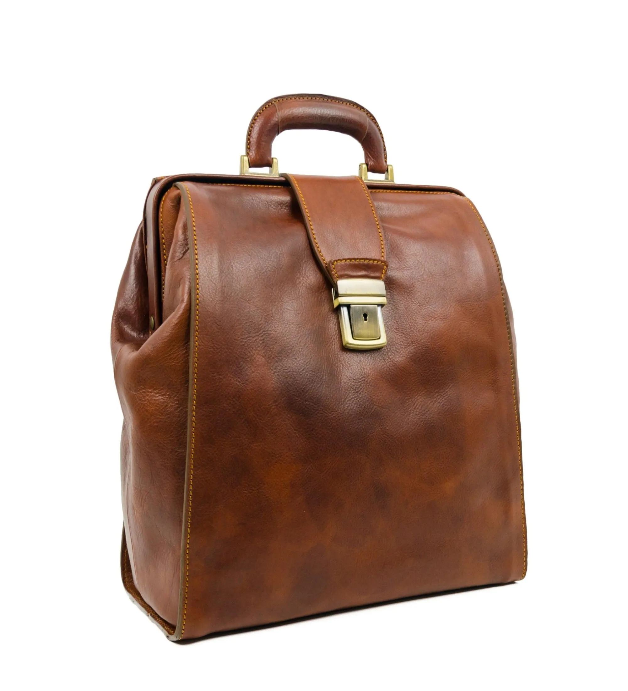 Leather Backpack - A Brief Story of Time