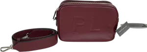 Leatherology Purple Personalised Meadow Double Zip Camera Bag One Size