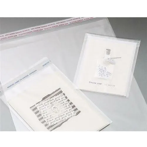 Lip & Tape Self Sealing Polypropylene Bags 5.50 x 8.00 x 1.2 mil