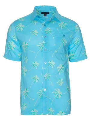 Men's Hawaiian Cotton Print Shirt - Palm Avenue