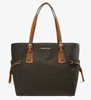 Michael Kors Voyager Signature Tote, brown