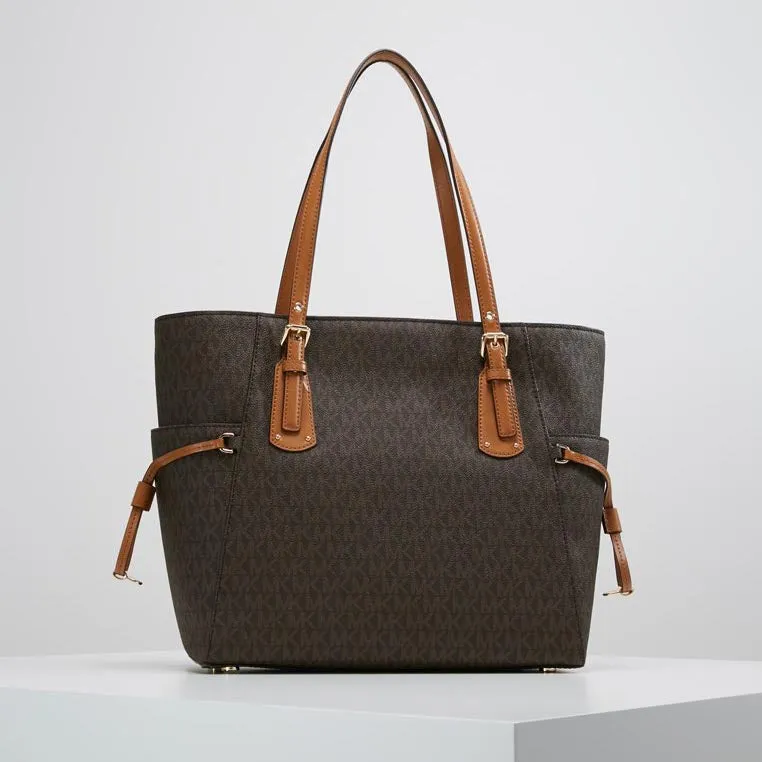 Michael Kors Voyager Signature Tote, brown
