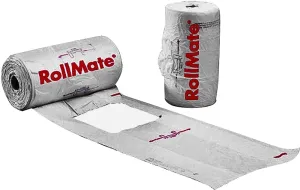 Novolex RollMate Series 8116008 T-Shirt Roll Bag, L, 7.2 in L, 15 in W, Plastic, White :ROLL: QUANTITY: 4