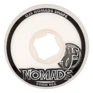 OJ 54mm Elite White Nomads 95a Wheels