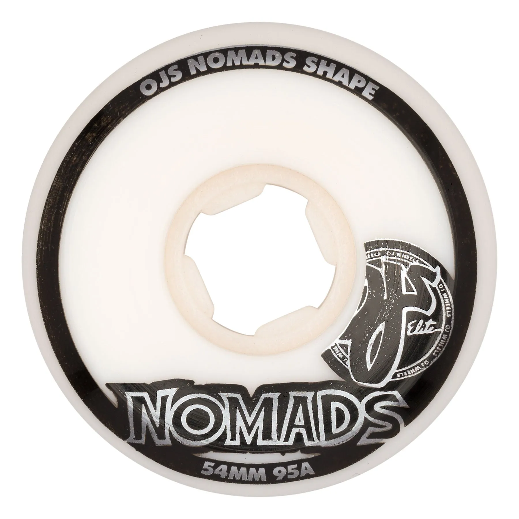 OJ 54mm Elite White Nomads 95a Wheels