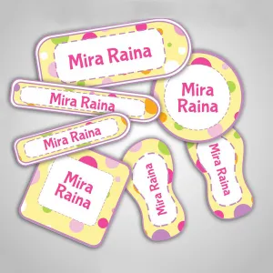 Polka Dot Labels Super Saver Set