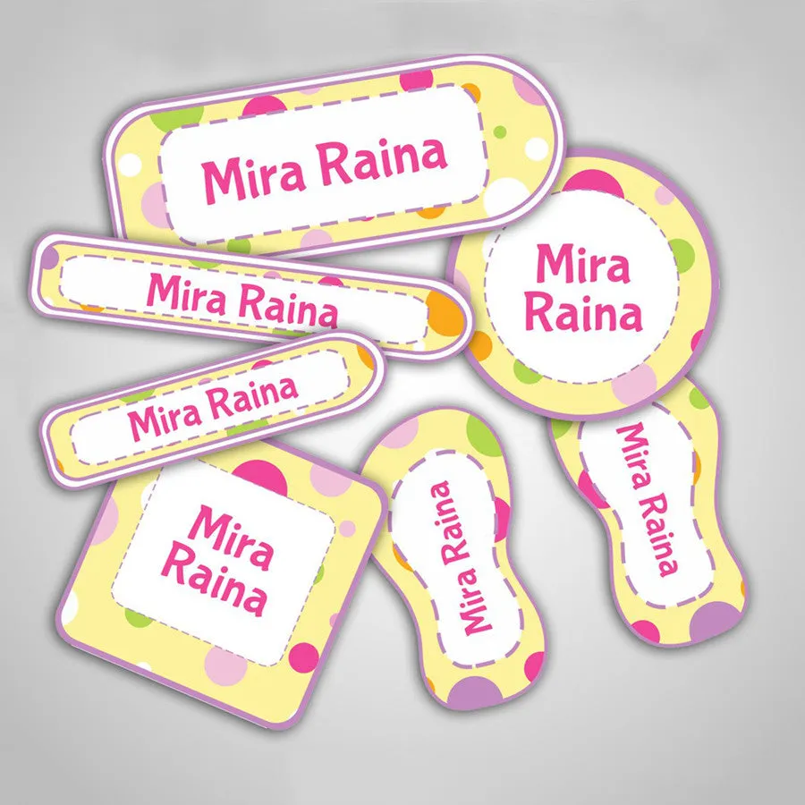 Polka Dot Labels Super Saver Set