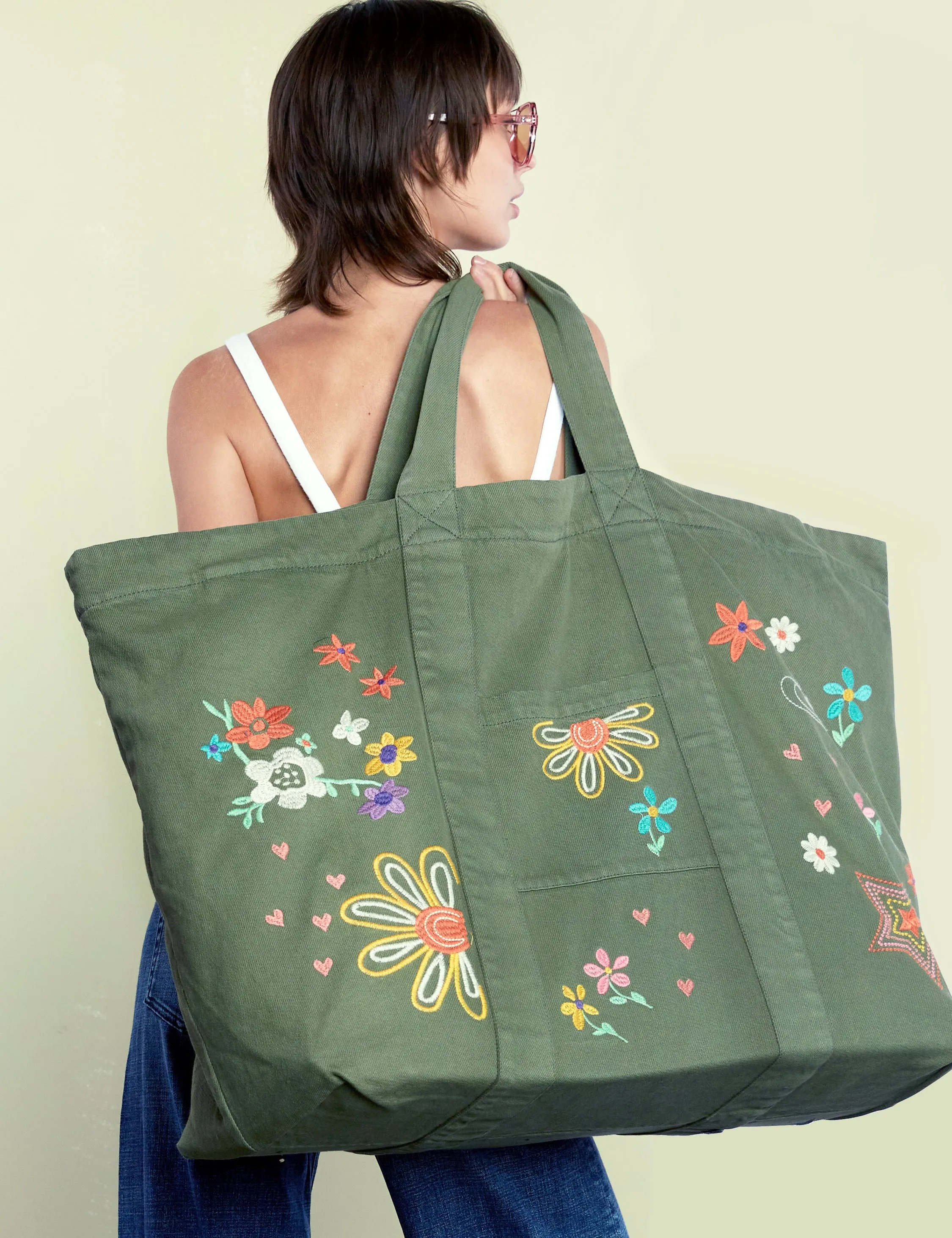 Really Big Green Tote Bag