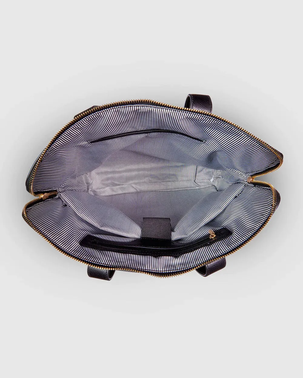 Rhodes Laptop Bag in Black & Gold by Louenhide