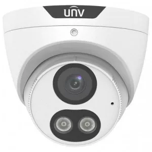 Uniview 8MP Tri- Guard Turret Security Camera Fixed Lens,Built-in Mic and Speaker, IPC3618SB-ADF28KMC-I0