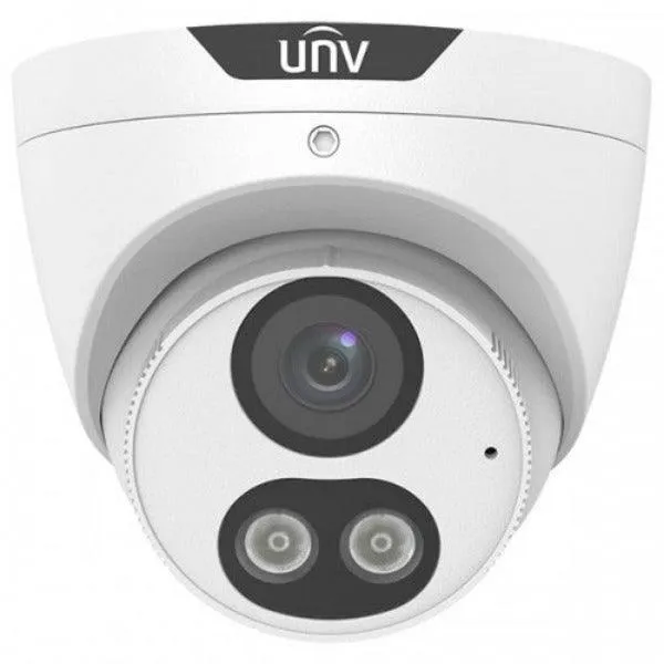 Uniview 8MP Tri- Guard Turret Security Camera Fixed Lens,Built-in Mic and Speaker, IPC3618SB-ADF28KMC-I0